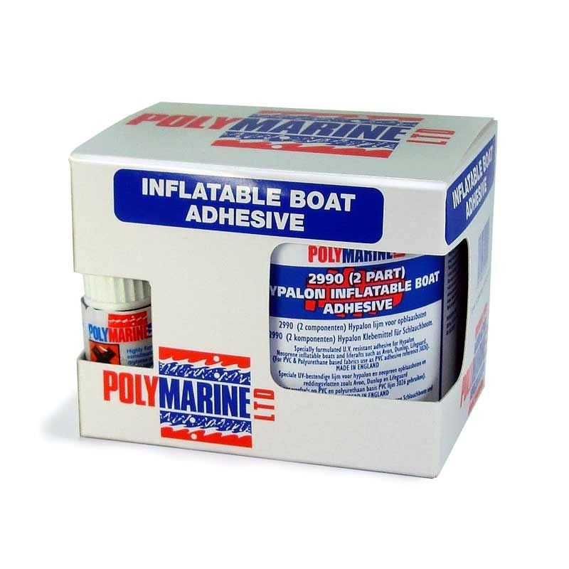 Inflatable boat adhesive hypalon kit 250ml Polymarine